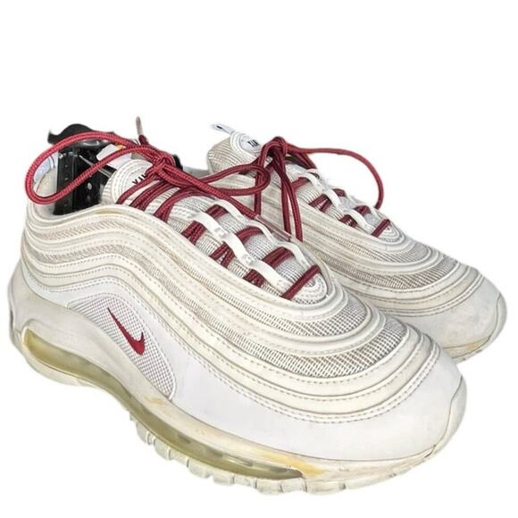 Nike by You ID Air Max 97 314275-995 Leather Athletic Sneaker Size 6.5 White - Picture 3 of 6